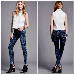 rag & bone acid wash skinny jeans 26